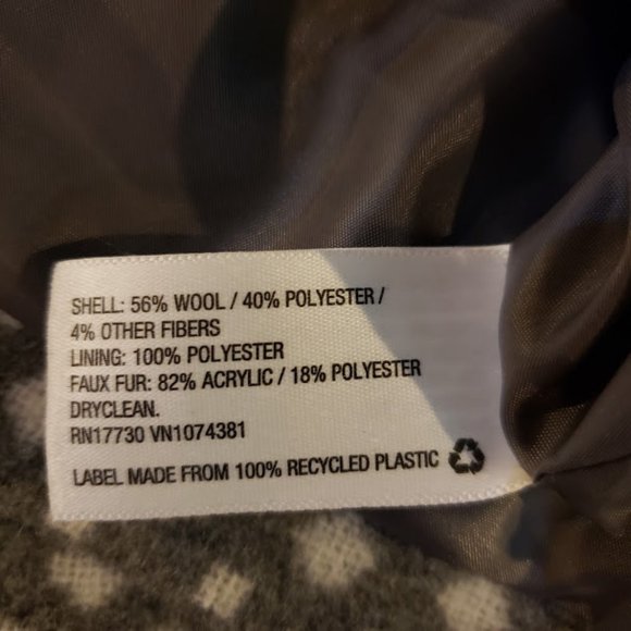 NEW! Xhilaration Double Breasted Wool Blend Coat - Picture 5 of 5